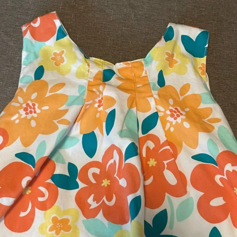 Gymboree Bright Floral Cotton Sundress Girls Size 5